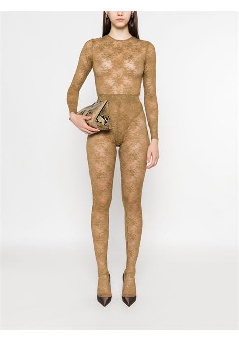 Body a maniche lunghe in pizzo in verde khaki Alex perry - donna ALEX PERRY | BY050PF25KHK